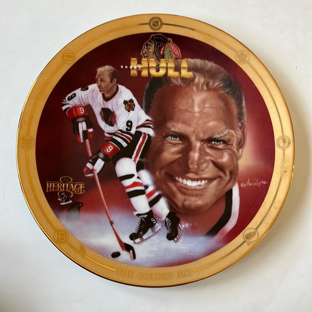 Bobby Hull Limited Edition Collectors Plate / 1994 / NHL